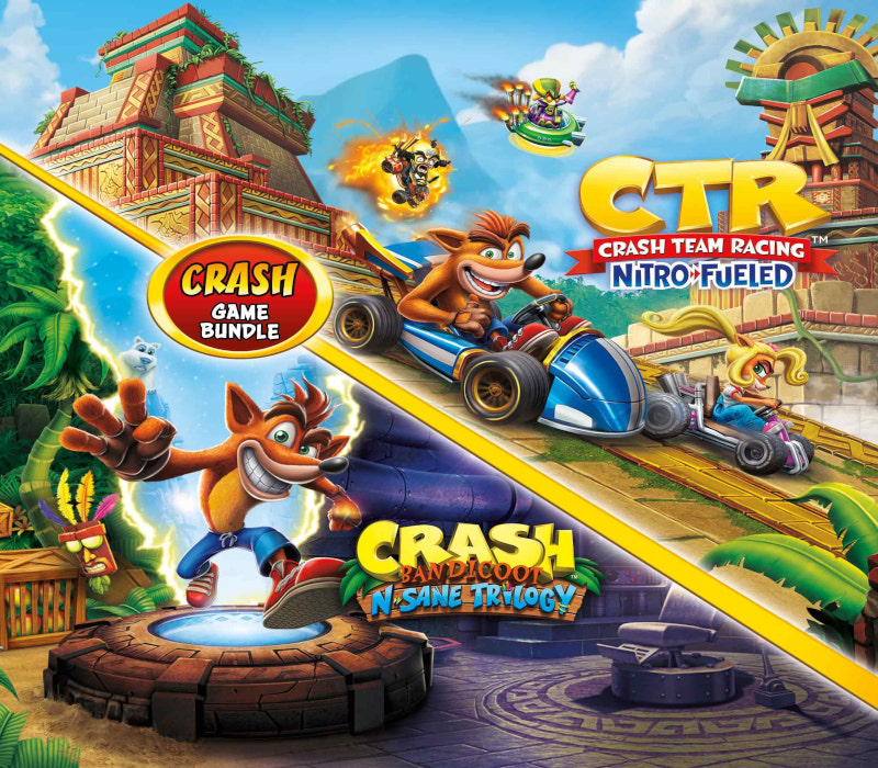 Crash Bandicoot Bundle - N. Sane Trilogy + Nitro-Fueled PlayStation 4 Account