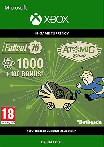 Fallout 76 - 1000 (+100 Bonus) Atoms XBOX One CD Key
