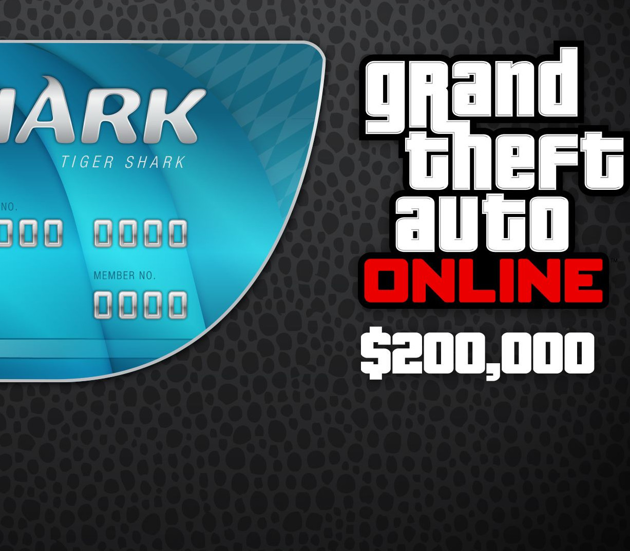 Grand Theft Auto Online - $250,000 Tiger Shark Cash Card XBOX One CD Key